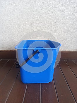 Bucket blue collor photo