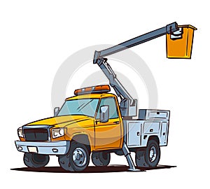 Bucket Boom Truck