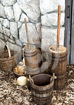 Bucket and churn tools