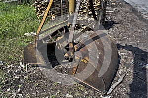 Bucket of coal loading machine