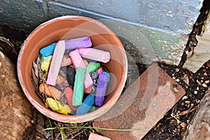 Bucket of Coloring Chalk