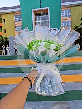 Bucket Flower in Campus
