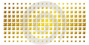 Bucket Gold Halftone Matrix