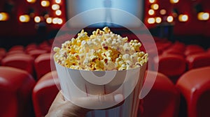 The bucket of popcorn.AI generated image