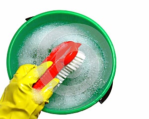 Bucket of Soapy Water photo