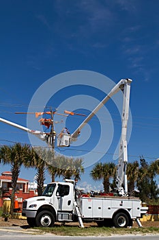 Bucket Truck Cherry Picker photo