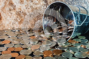 Bucket of USA Coins