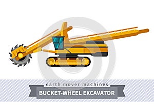 Bucket wheel excavator for earthwork operations