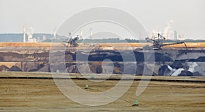 Bucket-Wheel Excavator In Mine Panorama