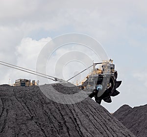 Bucket wheel used to transfer ore