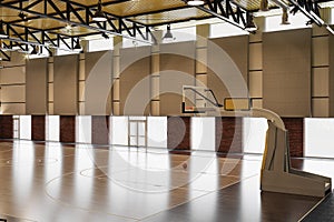 Bucketball hall in hight school photo