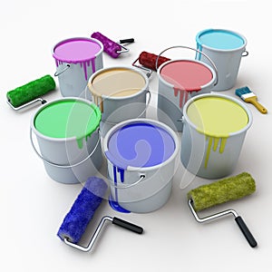 Buckets with paints3