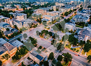 Buckhead Village neighborhood in Atlanta, Georgia USA.