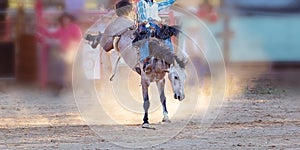 Bucking Horse Riding Rodeo Competition