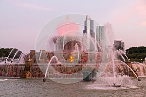 Buckingham Fountain at Grant Park in Chicago, Illinois