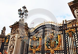 Buckingham palace entrance London UK