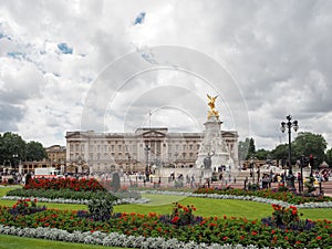 Buckingham Palace, the home of the Queen of England, London