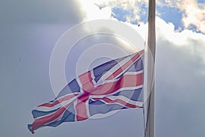 Buckingham Palace London England September 2022 - Flag at Half Mast