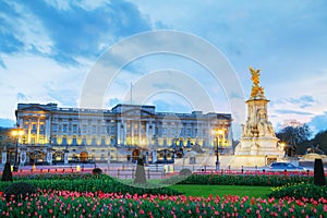 Buckingham palace in London, Great Britain