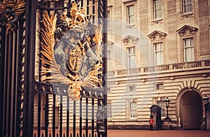 Buckingham palace, London - Guarding old values photo