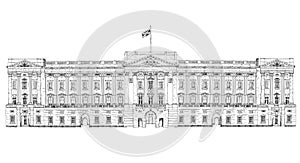 Buckingham palace London, sketch collection, Buckingham palace gate