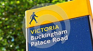 Buckingham Palace road sign