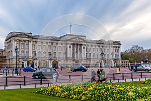 Buckingham palace in spring, Westminster