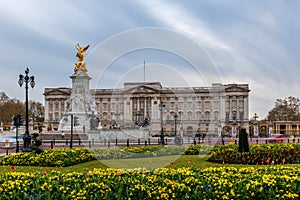 Buckingham palace in spring, Westminster photo