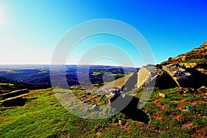 Buckland beacon Commandment stones Dartmoor National Park