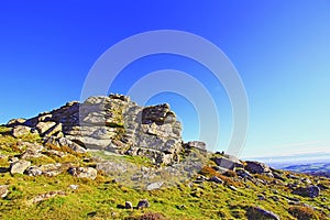 Buckland beacon Commandment stones Dartmoor National Park