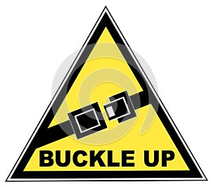 Buckle up seatbelt sign