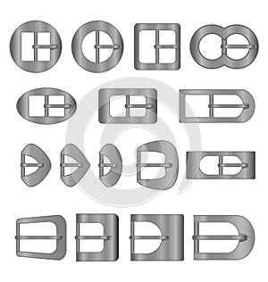 Buckles fashion accessory design vector