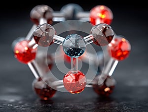 buckminsterfullerene: A molecular model of a buckyball structure image