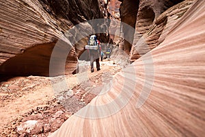 Buckskin Gulch Canyon Hikers