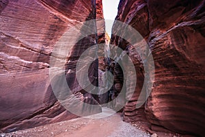 Buckskin Gulch Slot Canyon at Wire Pass Trail, Kanab, Utah