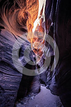 Buckskin Gulch Slot Canyon at Wire Pass Trail, Kanab, Utah