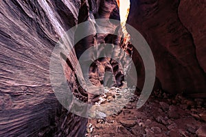 Buckskin Gulch Slot Canyon at Wire Pass Trail, Kanab, Utah