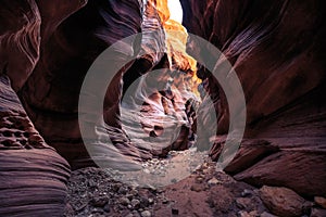 Buckskin Gulch Slot Canyon at Wire Pass Trail, Kanab, Utah