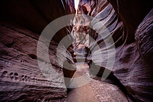 Buckskin Gulch Slot Canyon at Wire Pass Trail, Kanab, Utah