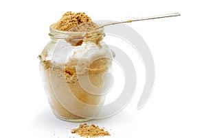 Buckwheat flour in a jar