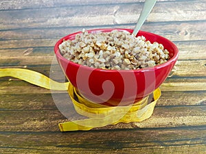 Buckwheat plate egg funny centimeter