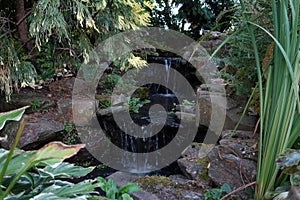 bucolic English garden water feature