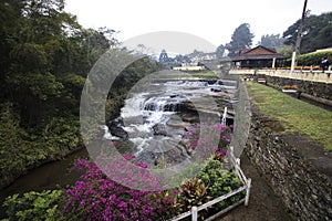 Bucolic waterfall scene in the district of Mantiqueira in the interior of the state of Minas Gerais photo