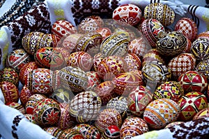 Bucovina painted easter eggs photo