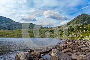 Bucura glaciar lake from Retezat National Park Romania