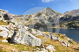 Bucura lake and Retezat mountains, Romania