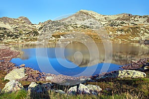 Bucura lake and Retezat mountains, Romania