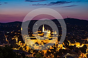 Buda Castle, Budapest dusk view