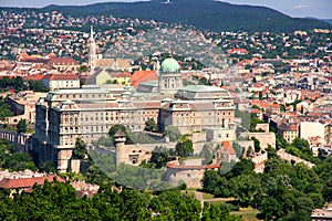 Buda castle, Budapest, Hungary from Citadel