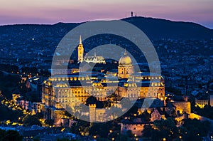 Buda Castle, Budapest twilight